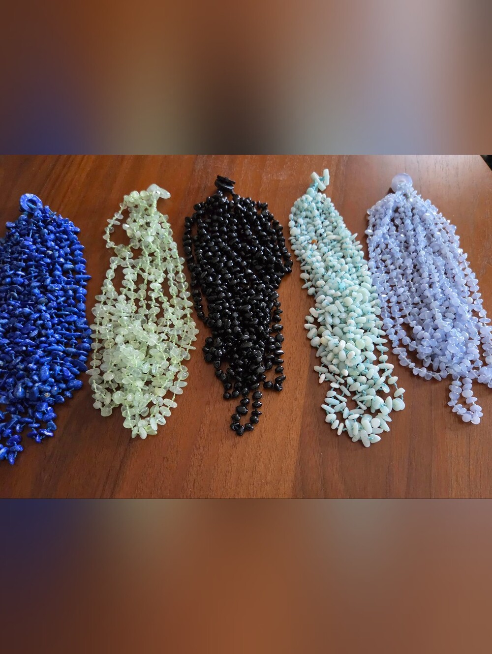 Vintage Sajen Genuine Lapis Lazuli Multi Strand Necklace